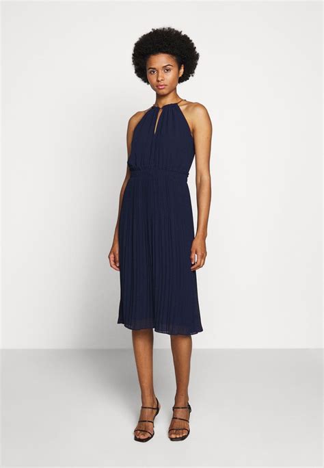 michael kors true navy dress|michael kors halter dress.